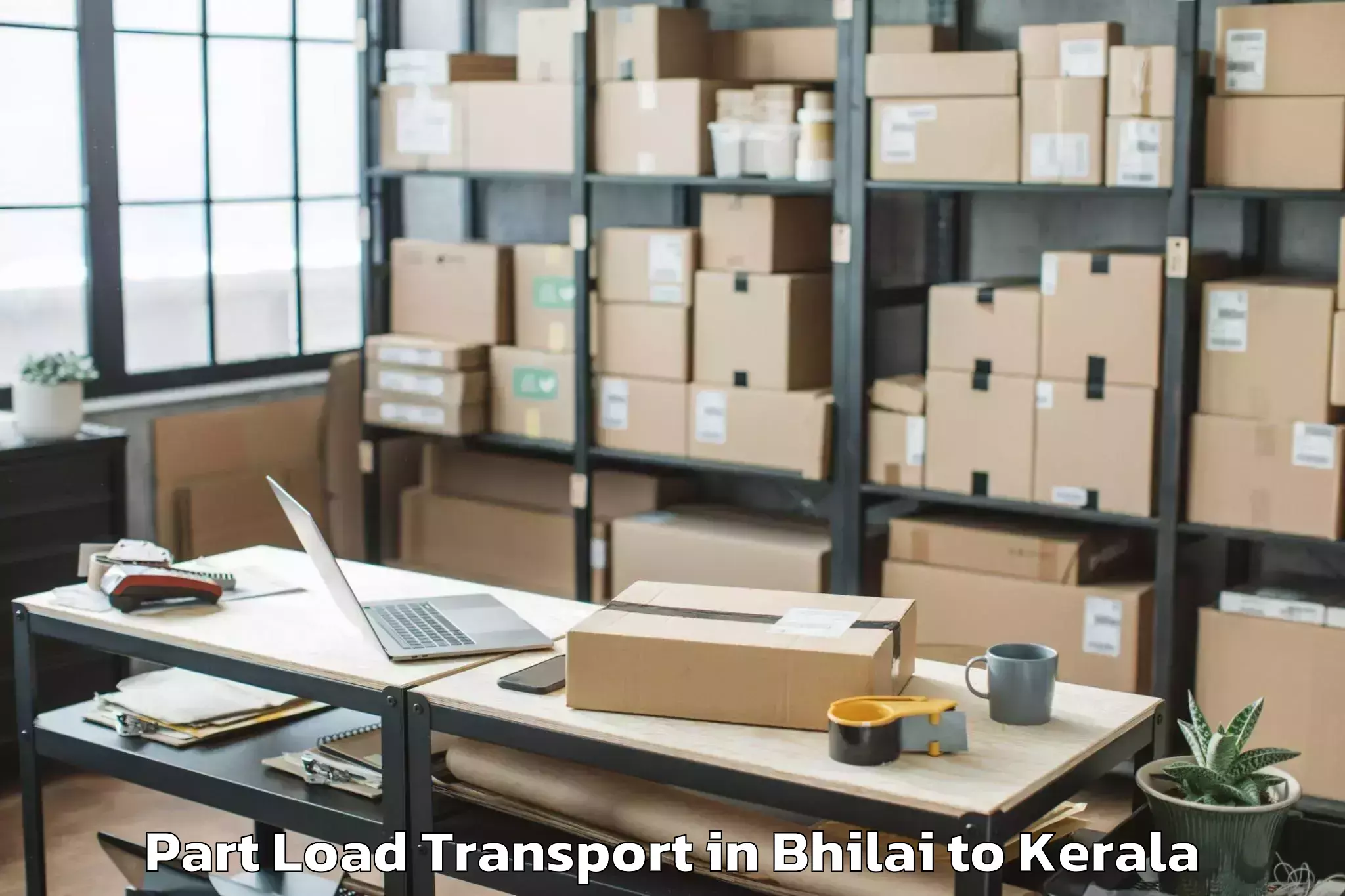 Hassle-Free Bhilai to Kumbalam Part Load Transport